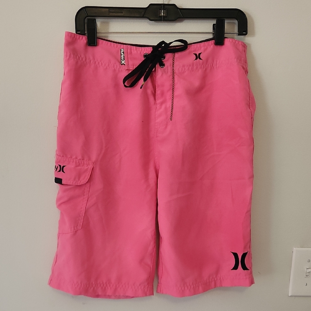 Hurley Bright Pink Board Shorts Size 29